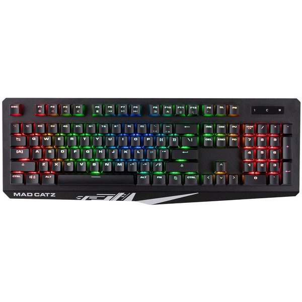 Mad Catz キーボード S.T.R.I.K.E. 4 RGB Mechanical Gaming Keyboard KS13MMUSBL000-0J 赤軸 [黒]