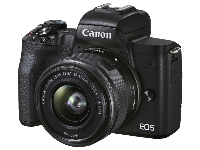CANON デジタル一眼カメラ EOS Kiss M2 EF-M15-45 IS STM レンズキット [ブラック]