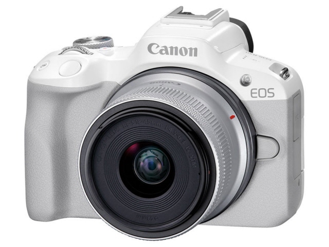 CANON デジタル一眼カメラ EOS R50 RF-S18-45 IS STM レンズキット [ホワイト]