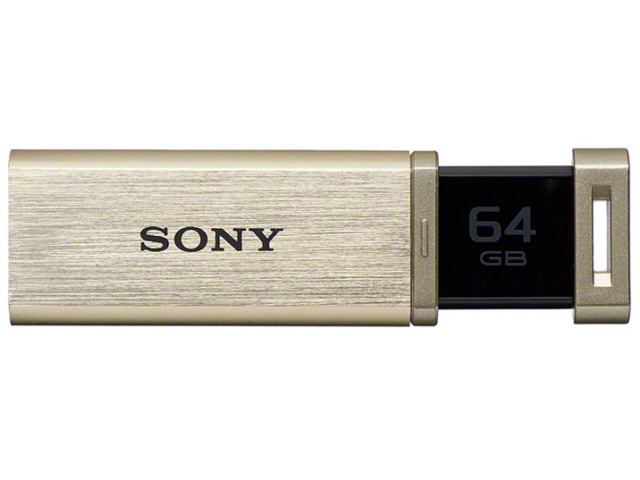 SONY USBメモリー ポケットビット USM64GQX (N) [64GB ゴールド]