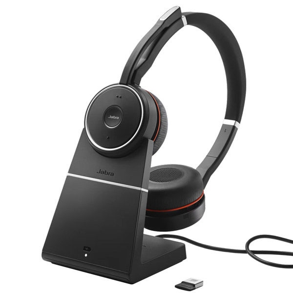 Jabra ヘッドセット Evolve 75 SE - MS Stereo with Charging Stand